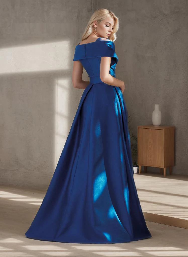 A-Line Evening Gown Formal Wedding Guest dress Floor Length