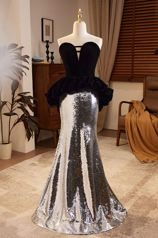 Sequins/Sparkling Mermaid Floor-length Evening Dress