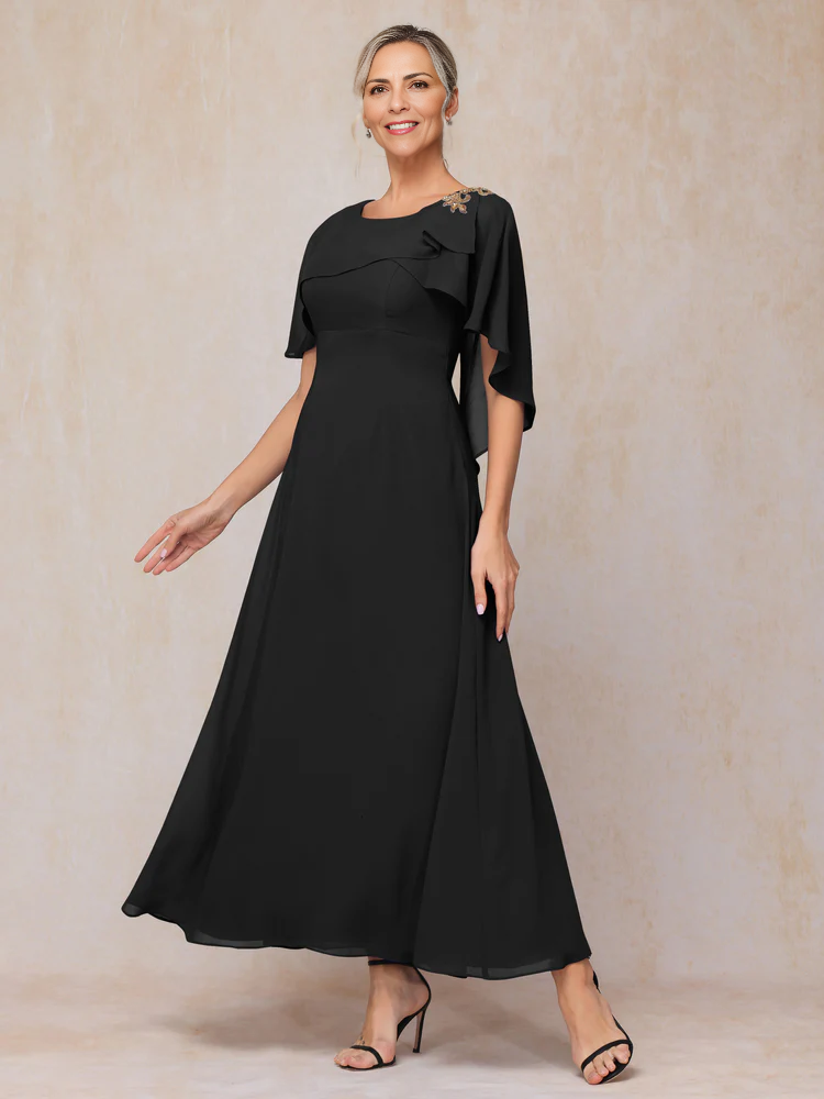 Ankle Length Chiffon Mother Of The Bride Dress