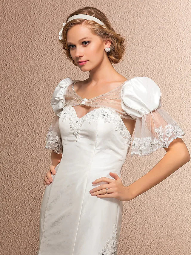 Wedding Dresses Sweetheart Neckline Court Train Taffeta Sleeveless