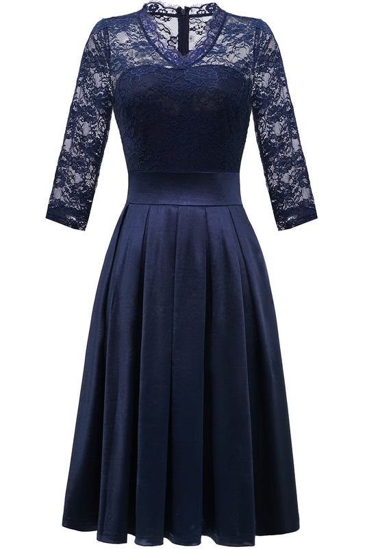 Lace Mother of the Bride Dresse Formal Dress with Sleeves