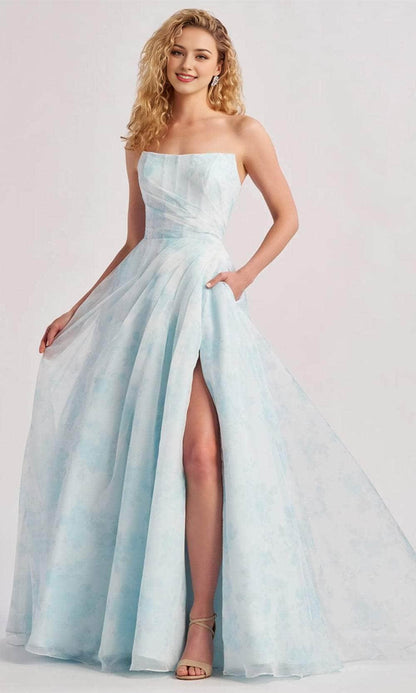 Quyihu Dresses Formal Elegant Floral Strapless Prom Dress  A-line Floor Length Prom Dress Stores With Prom Dresses