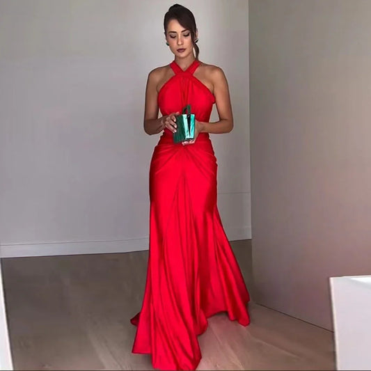 Quyihu Dresses Formal Chic Braided Hollow-Out Sleeveless Maxi Dress Stores With Prom Dresses