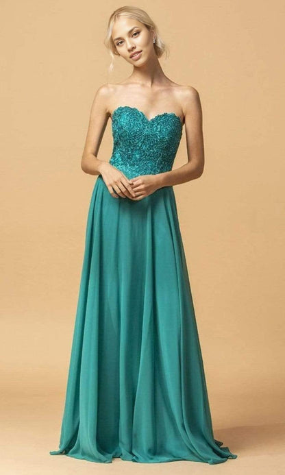 Quyihu Dresses Formal Off-Shoulder Strapless Embroidered Chiffon Prom Dress Stores With Prom Dresses