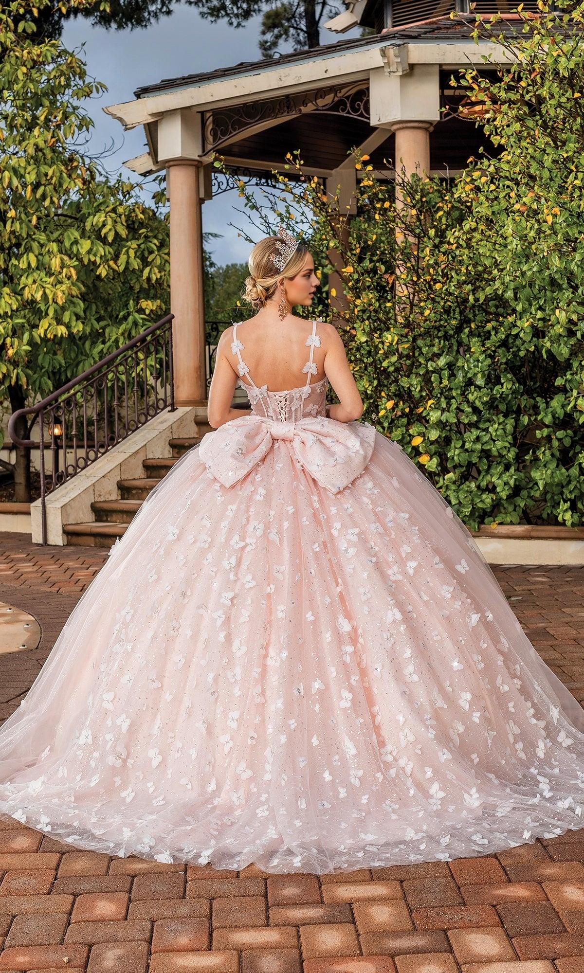 Quyihu Quinceanera Dress Long Pastel A-line Ball Gown With Sweetheart Neckline And Bow Detail On Back Formal Wear Dresses