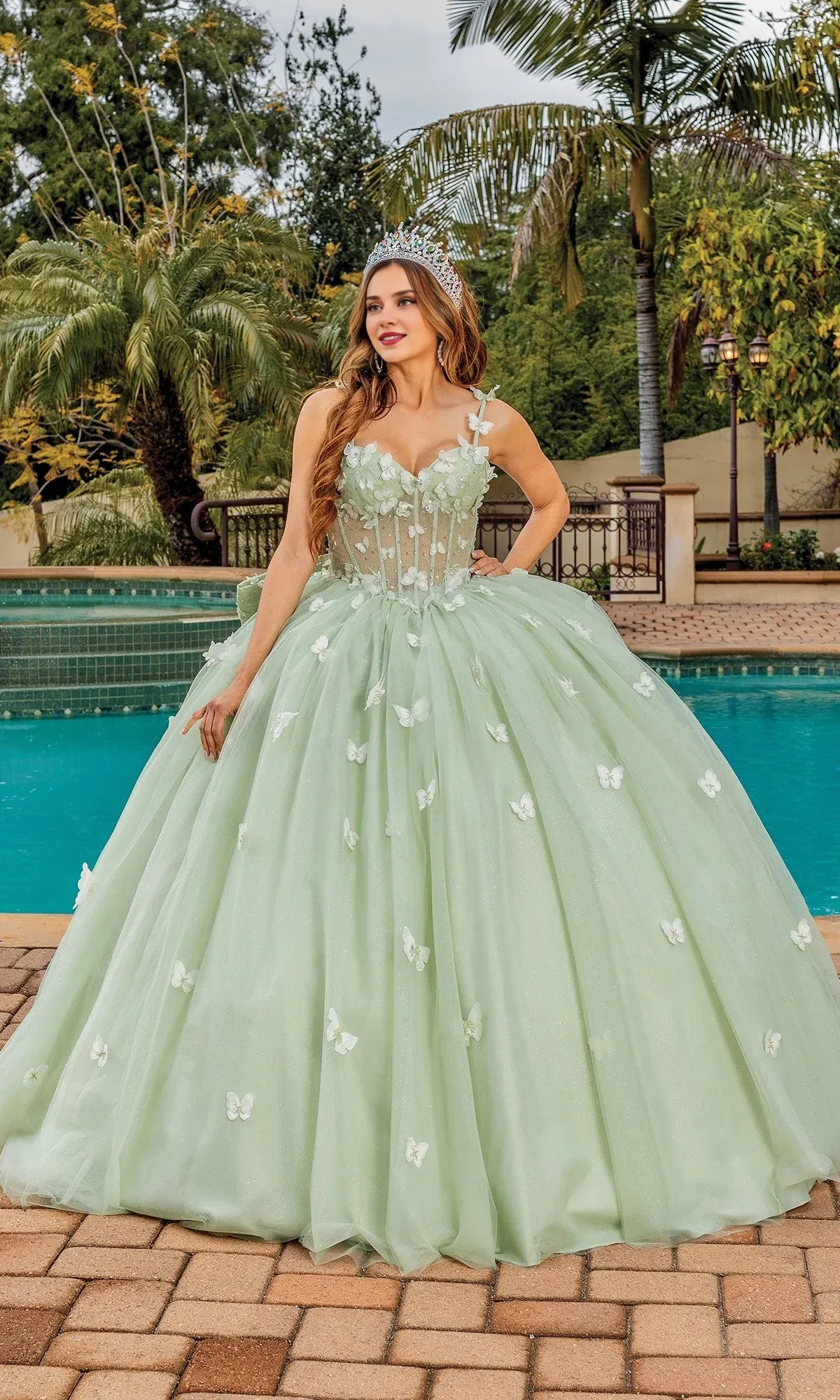 Quyihu Quinceanera Dress Long Pastel A-line Ball Gown With Sweetheart Neckline And Bow Detail On Back Formal Wear Dresses