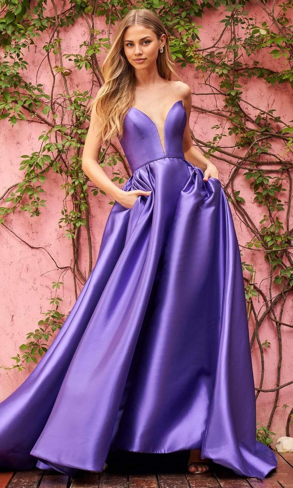 Quyihu Dresses Formal Elegant V Neck Bodice Gown with Slit Floor Length Prom Dress Stores With Prom Dresses