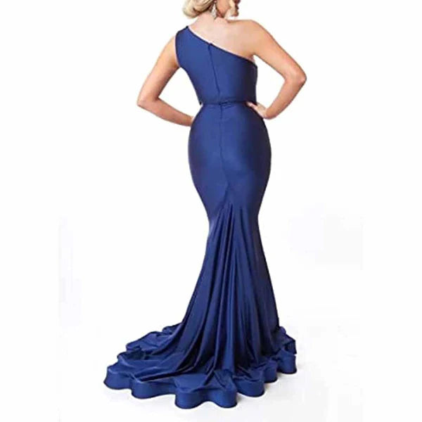 Mermaid Bridesmaid Dresses Ruched Bodycon Prom Dress Long Formal Evening Gowns